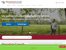 Tablet Screenshot of nieuwhuisconsult.nl